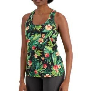 ID Ideology Womens Tropical Print Tank Top Large